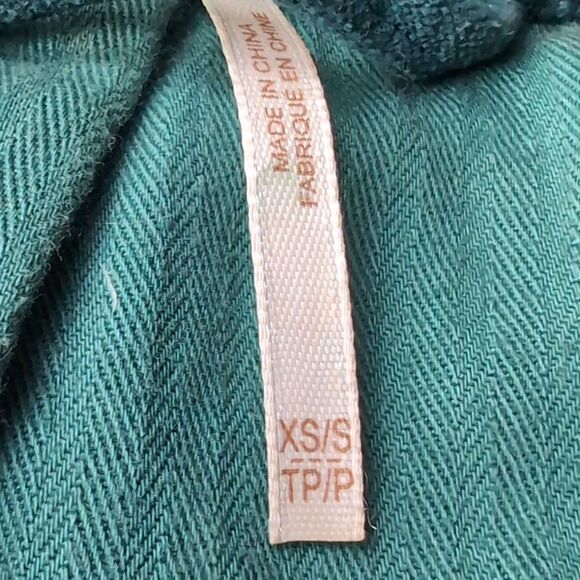 Free People Emerald Green Velvet Trucker Jacket with Silver Buttons Size Xs - Picture 3 of 16